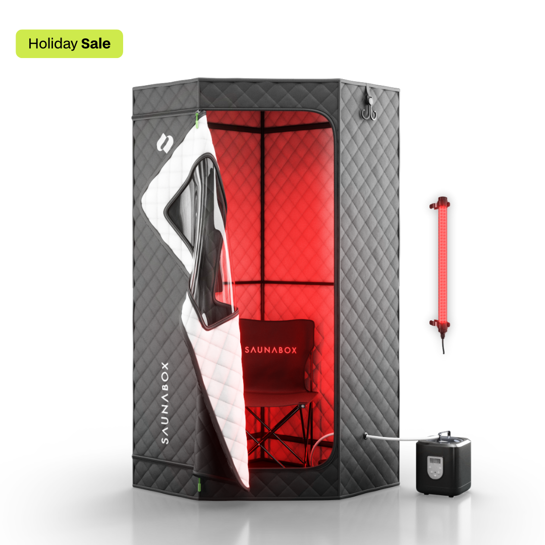 SaunaBox® SmartSteam Pro With Red-Light Therapy | Titan Fitness
