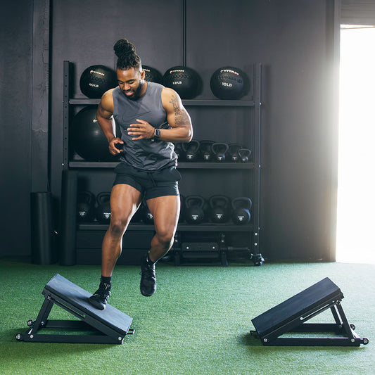 Foldable Angle Plyometrics Box | Single view 2