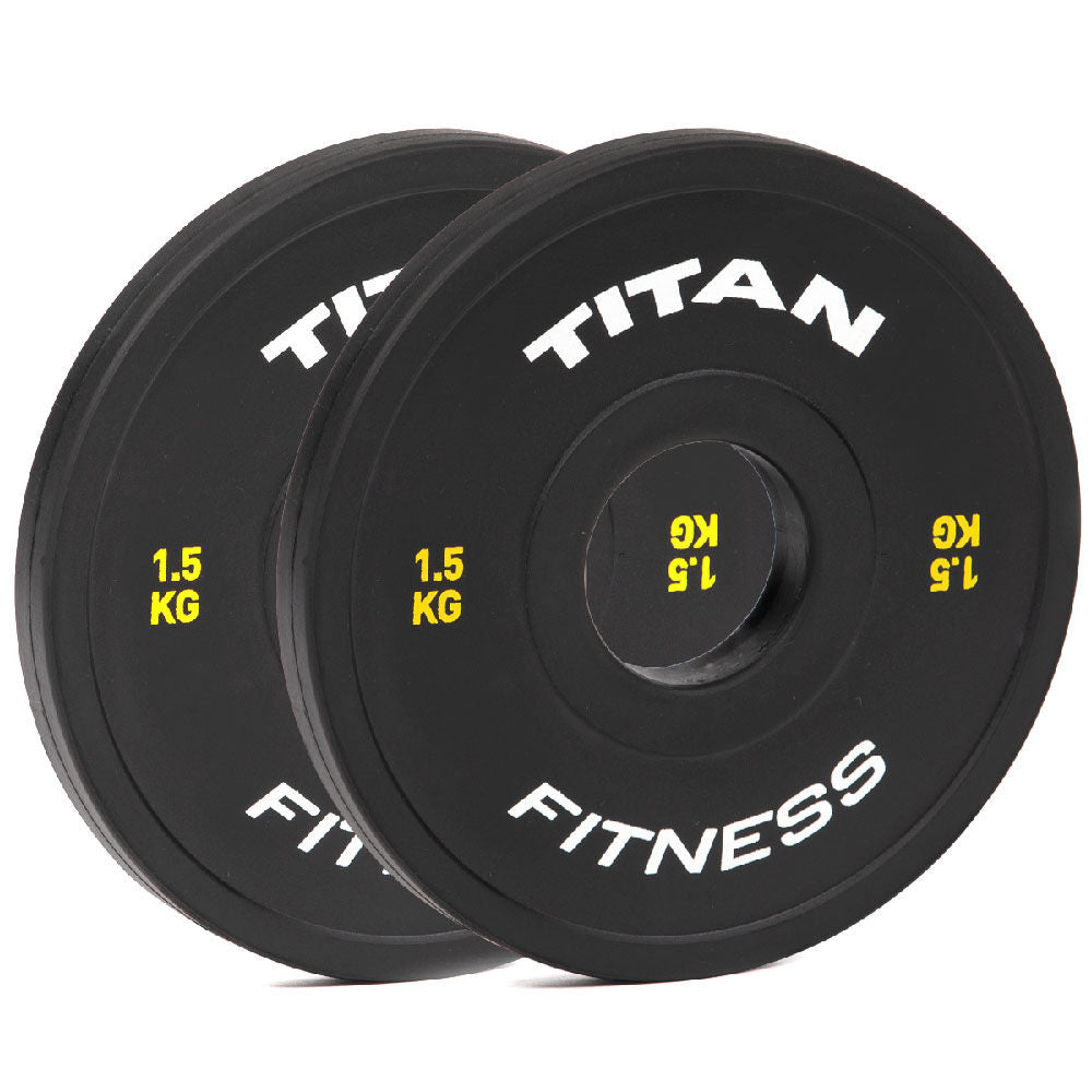 1.5 KG Pair Black Change Plates Titan Fitness