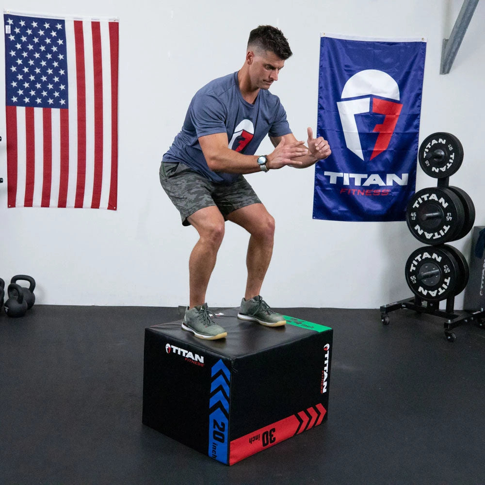 Stackable Foam Plyo Boxes | Titan Fitness