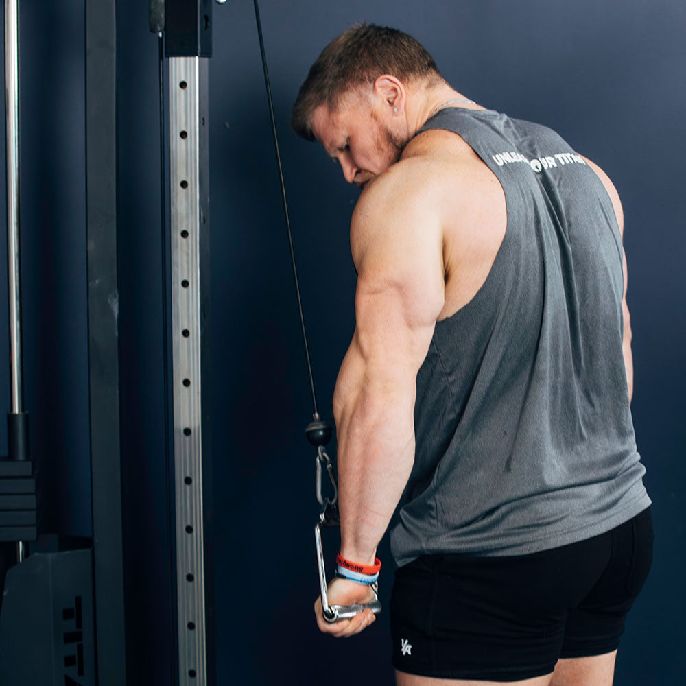 Titan Fitness Rotating D-Handle Cable Machine Attachment - Thumbnail 5