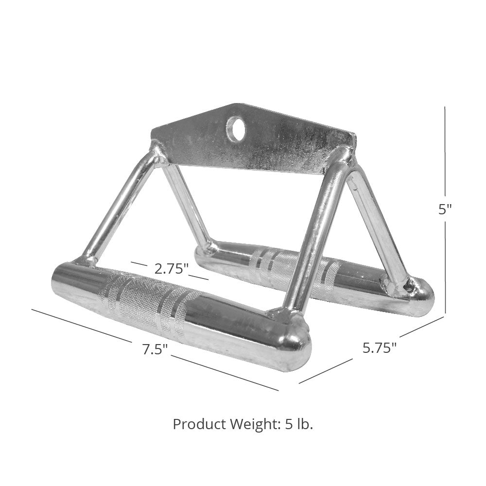 Close Grip Lat Pull Down Row Handle - Dimensions: 7.5"L x 5.75" W x 5" T - view 4