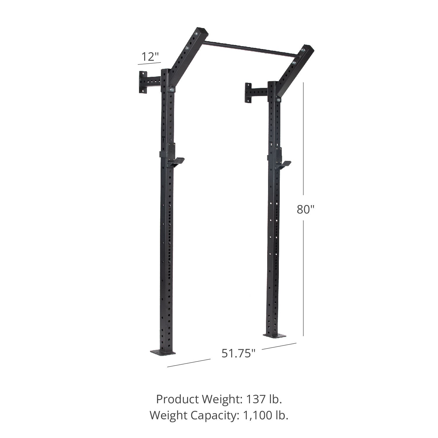 X-3 Series Space Saving Rack | 80" / 12" / No