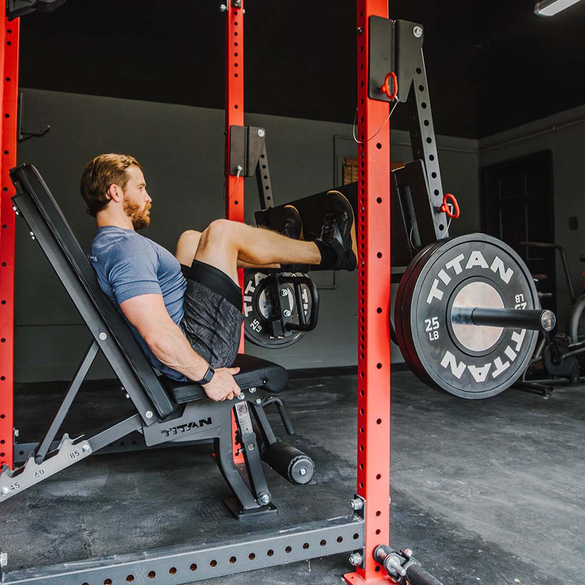 Lever Arm Power Rack Leg Press Attachment | Titan Fitness