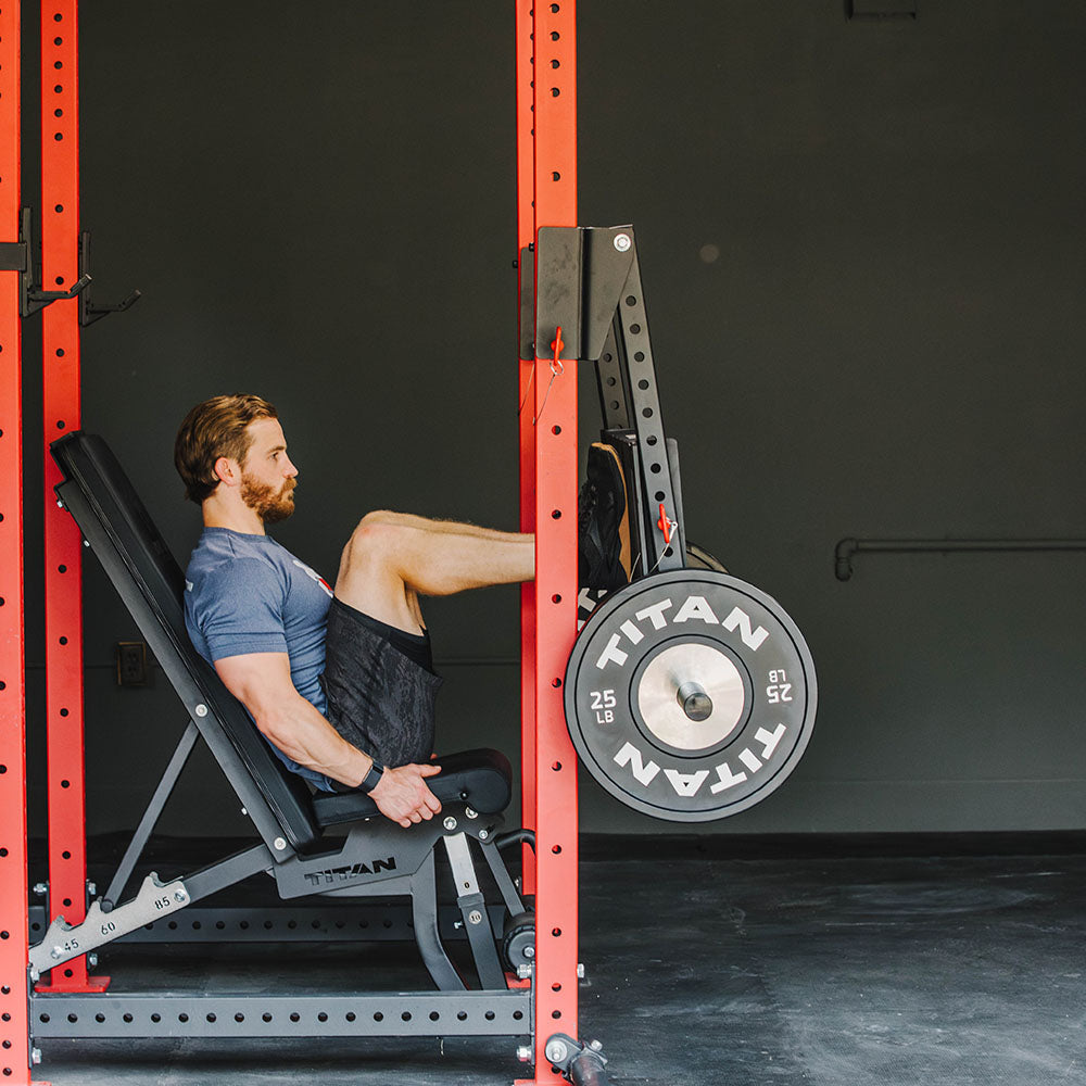 Power Rack Leg Attachment Lever Arm Power Rack Leg Press Attachment | Titan Fitness