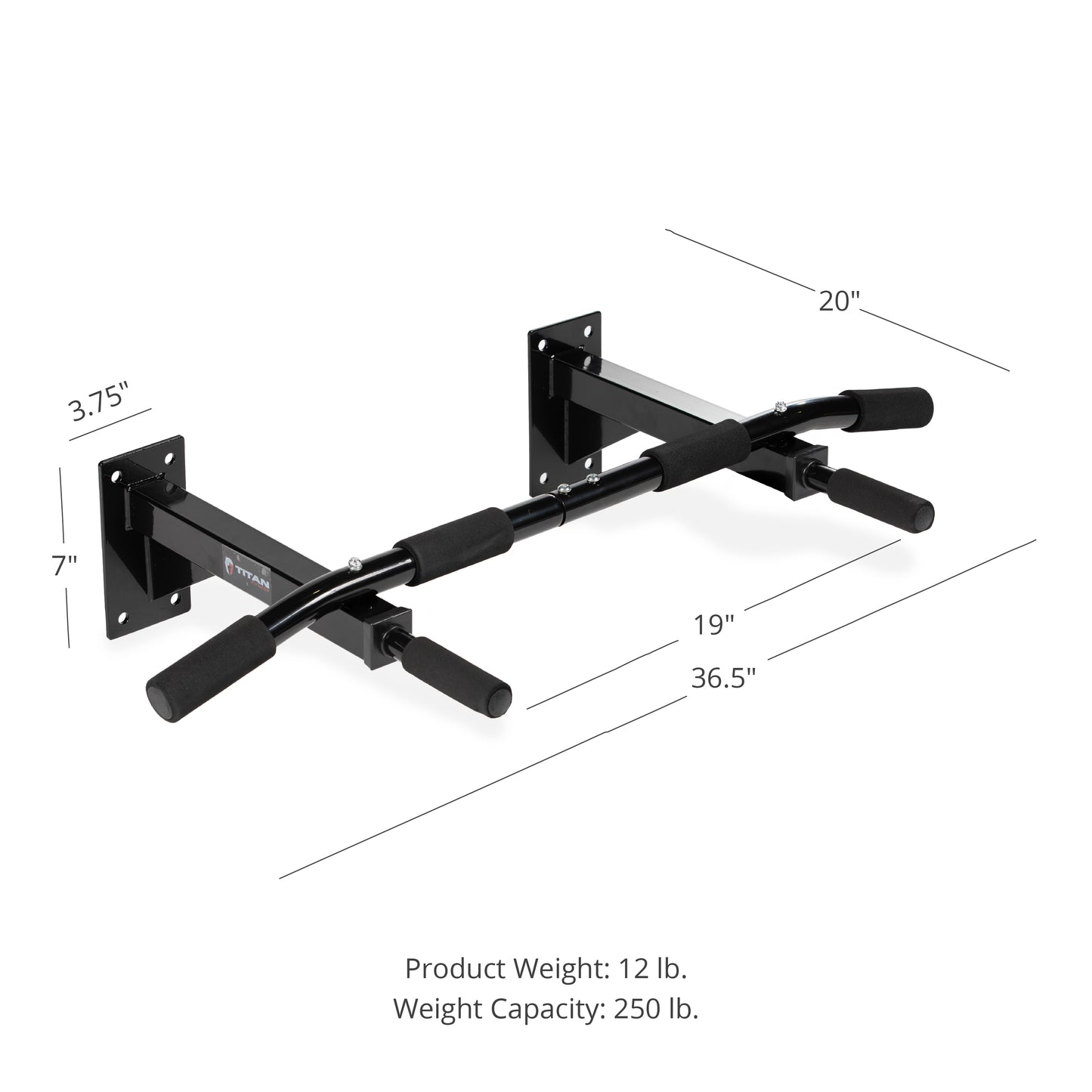 3 Position Wall-Mounted Pull-Up Bar - view 7