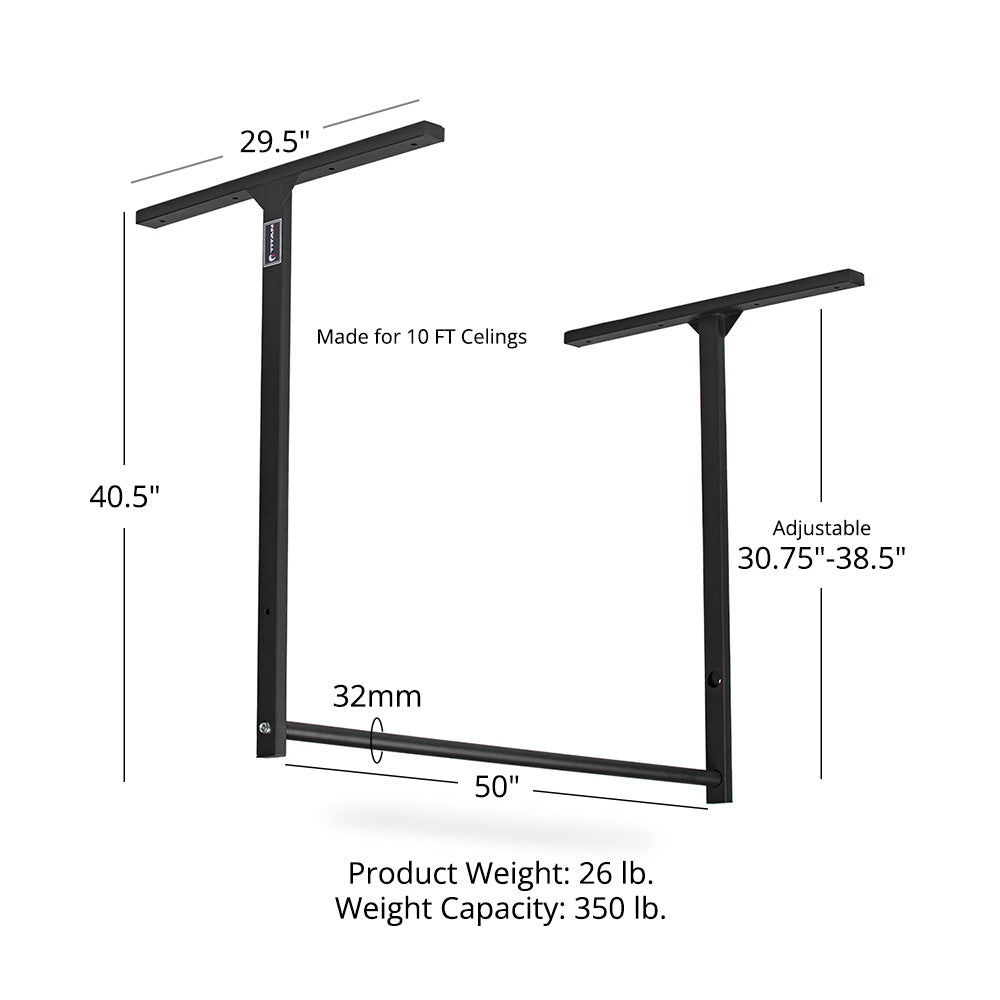 Large Adjustable Ceiling Wall-Mount Pull-Up Bar - view 8