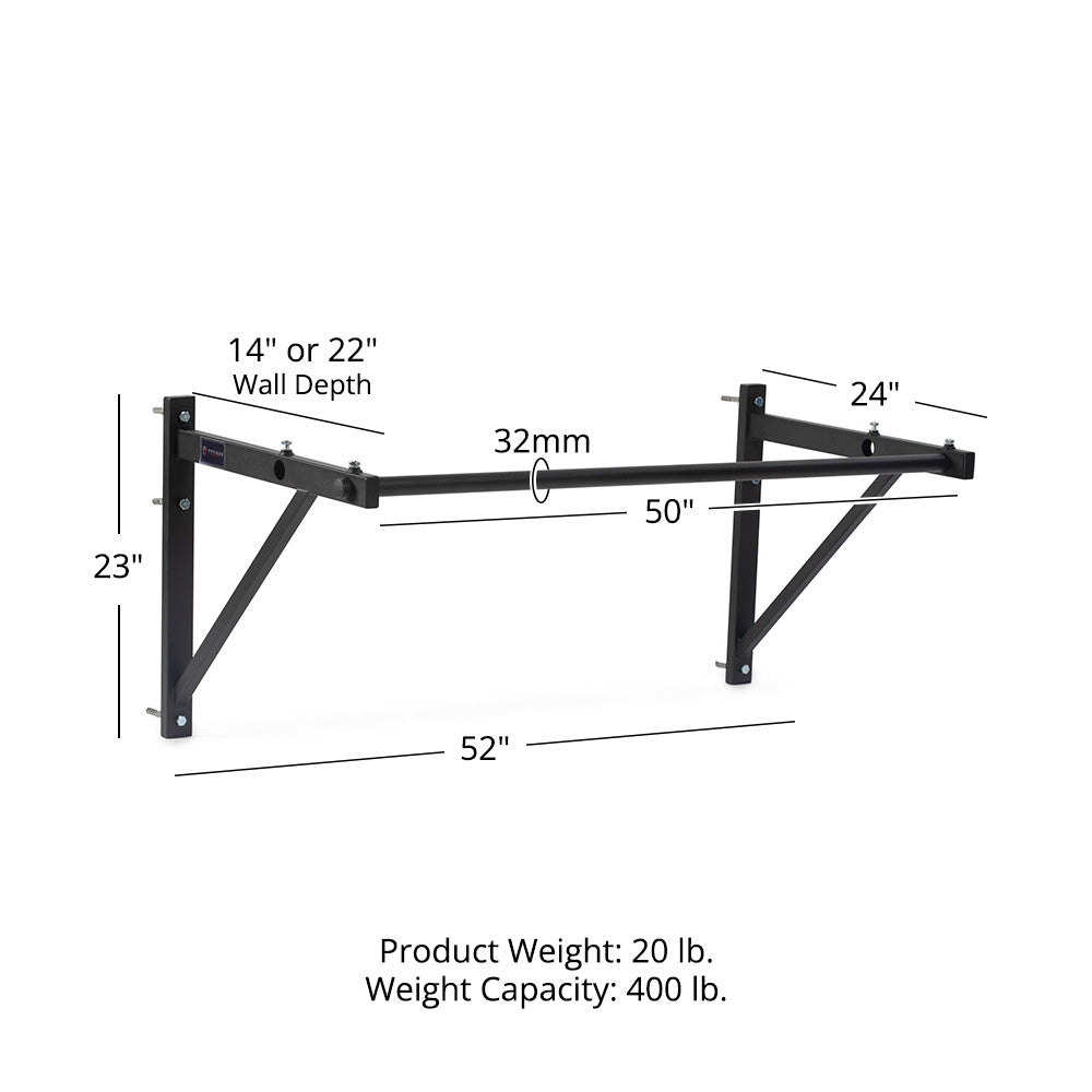Bar Wall Titan Hd Pull Up Bars Heavy Duty Multi-Grip Pull Up Bar