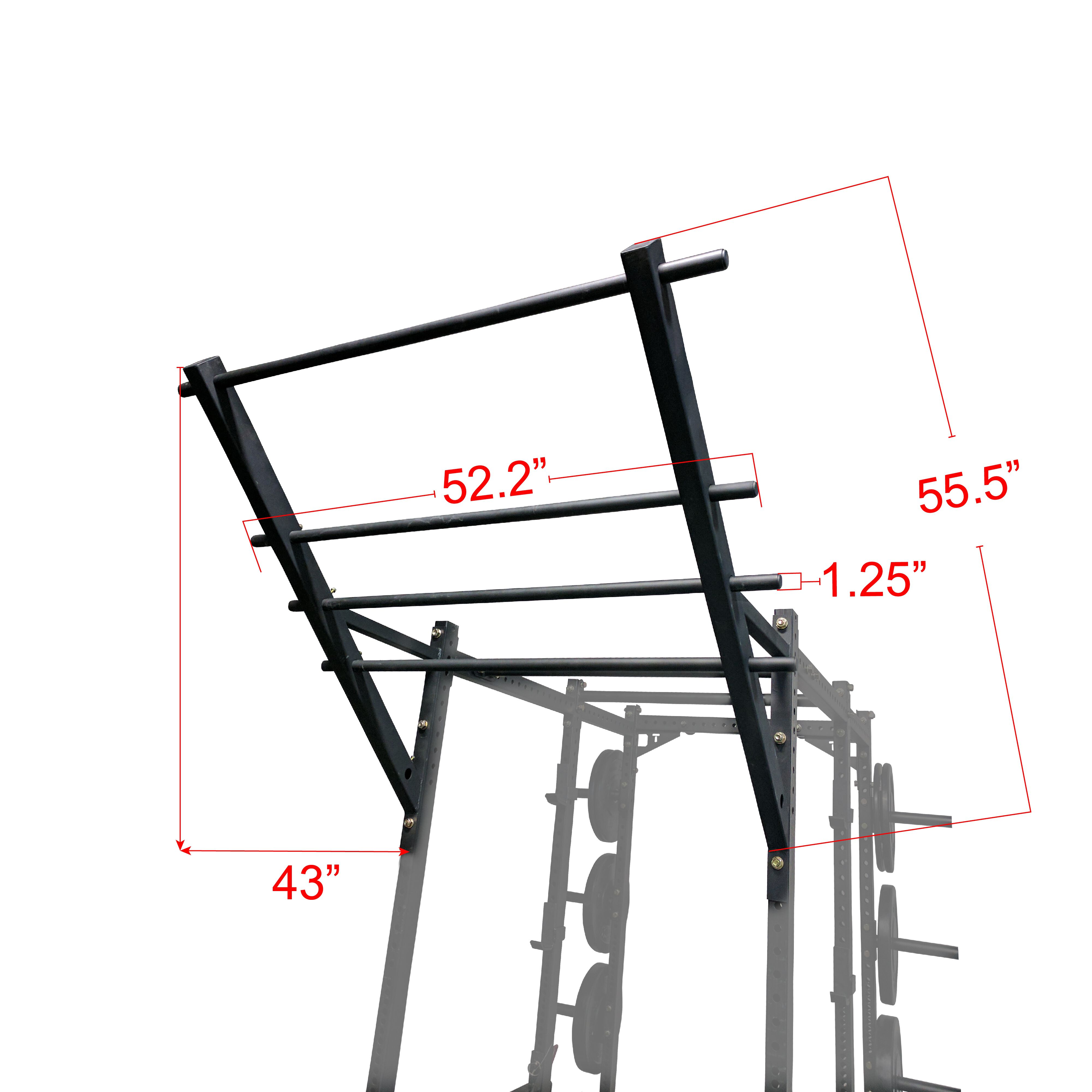 Flying Pull-Up Chin Up Bar For Power Racks