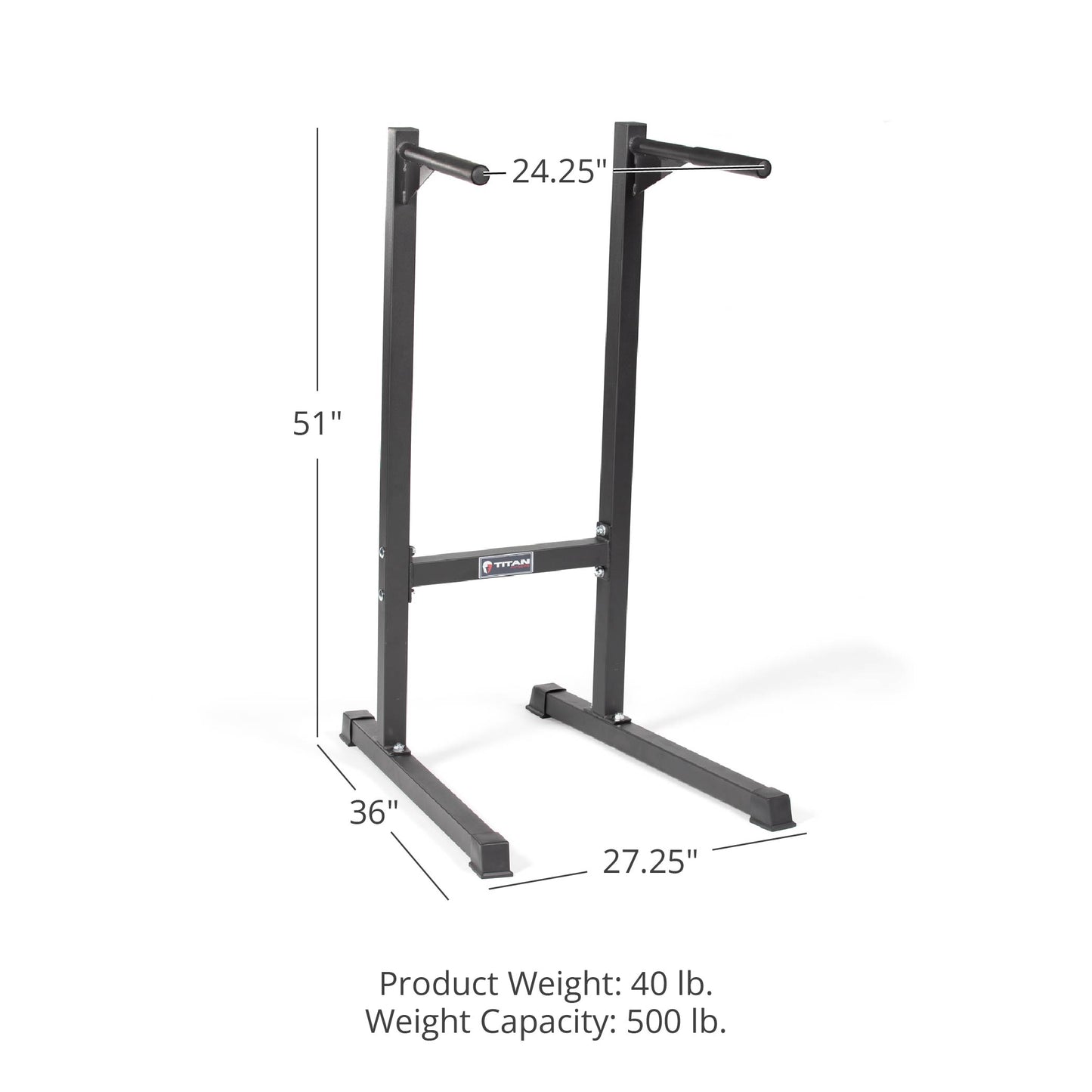 Dip Stand - 51"T x 27.25"W x 36"D - 24.25" handle to handle - view 7