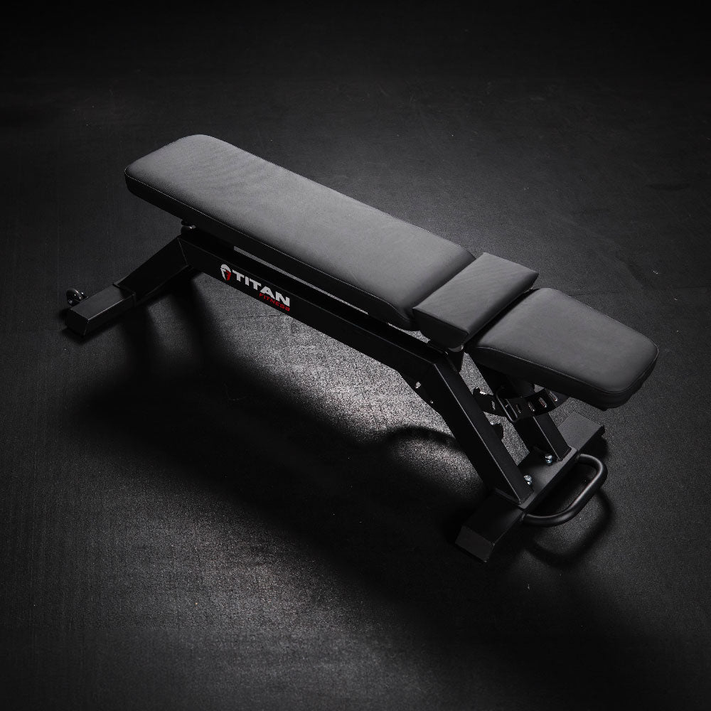 TITAN Series Adjustable FID Bench - Enhanced HeftyGrip Vinyl for unparalleled support and grip