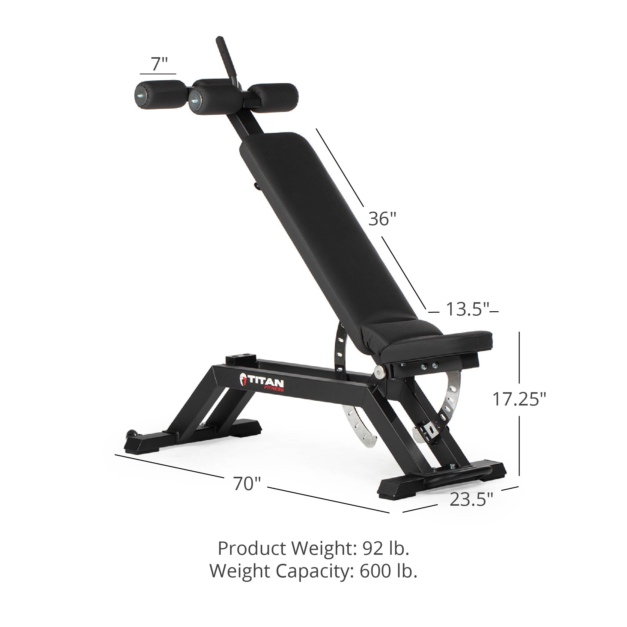 TITAN Series Adjustable FID Bench Titan Fitness