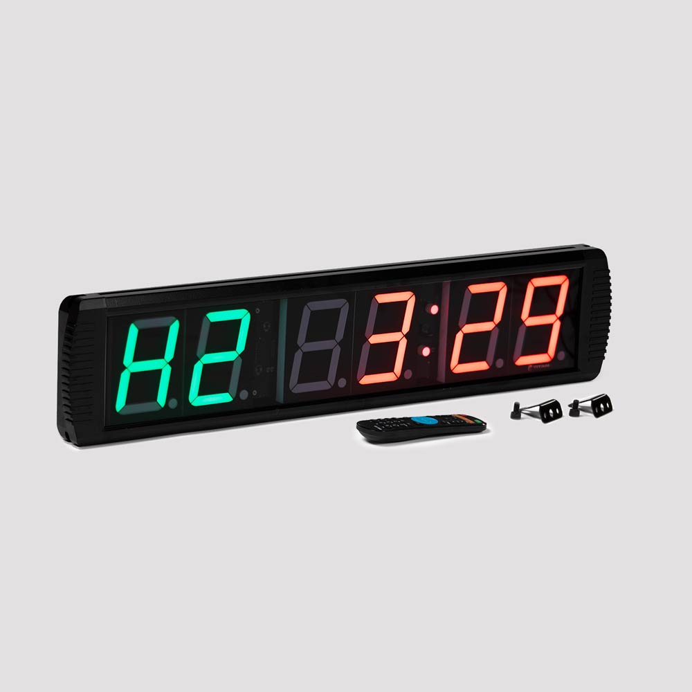 Medium Gym Timer With Remote - Wall mounting brackets and hardware included - view 2