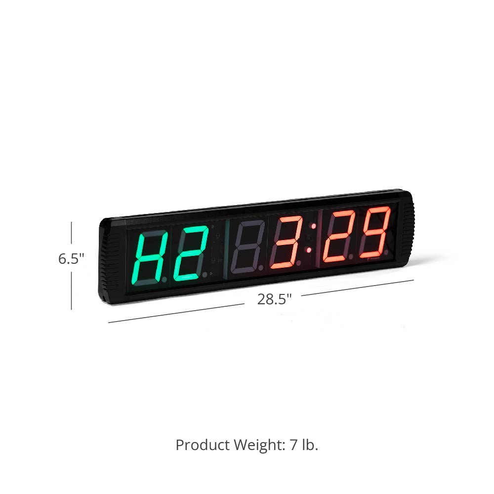 Medium Gym Timer With Remote - 28.5"W x 6.5"T - view 5