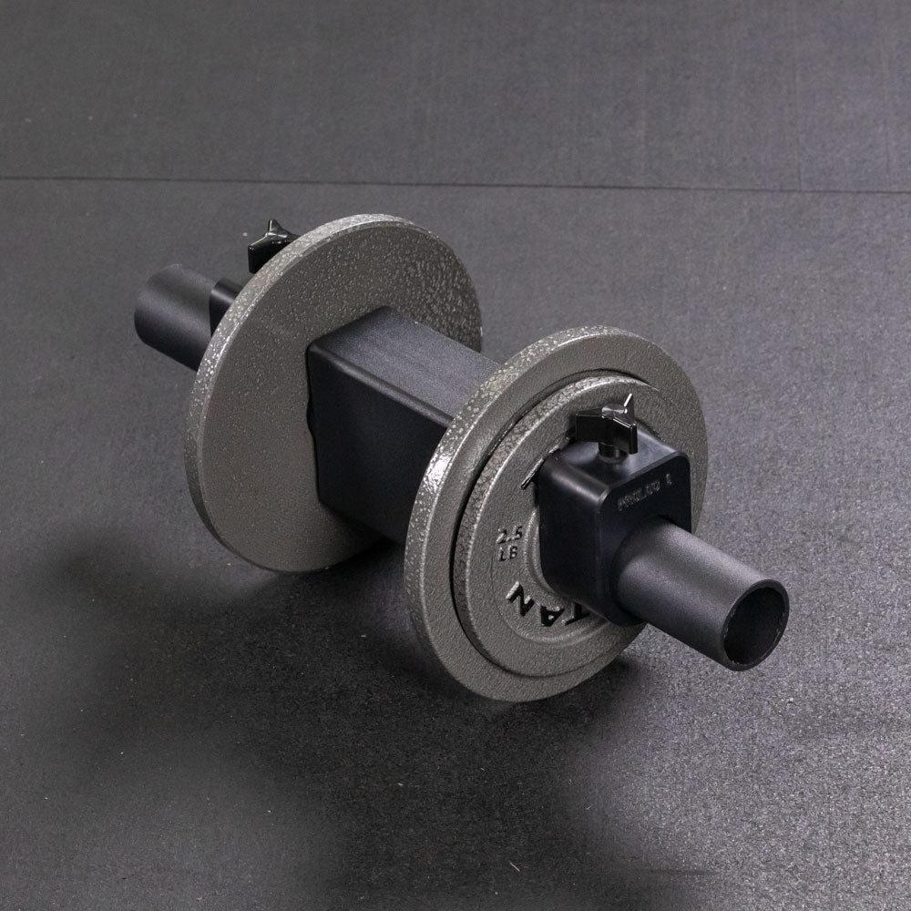 Beam Dumbbell Handles - 5.75" loadable sleeves allow for custom weight adjustments - view 2