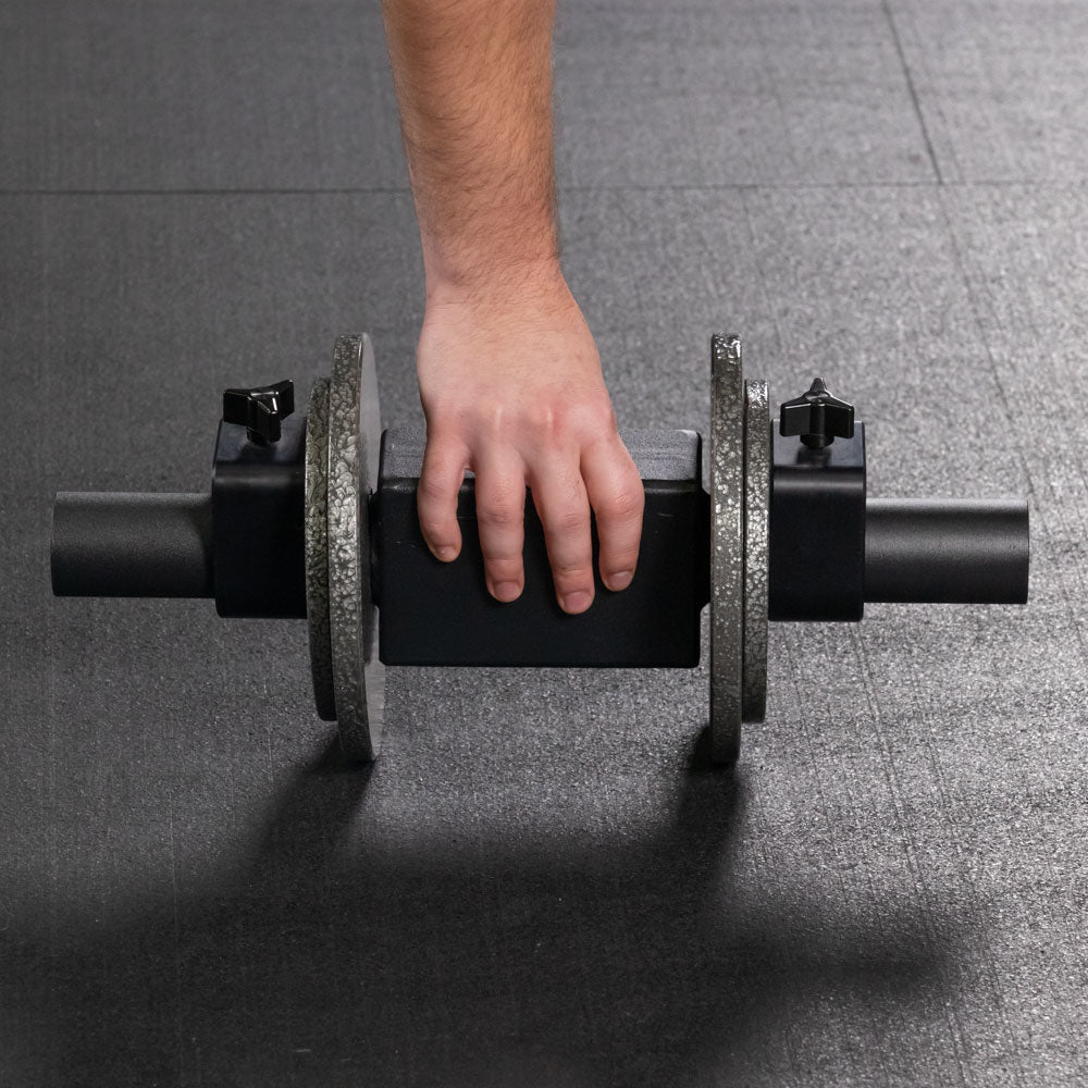 Beam Dumbbell Handles - Each beam is 6" wide, leaving ample room for grip - view 3