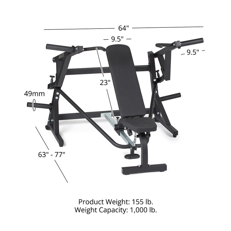 Plate-Loaded Chest Press Machine Titan Fitness1