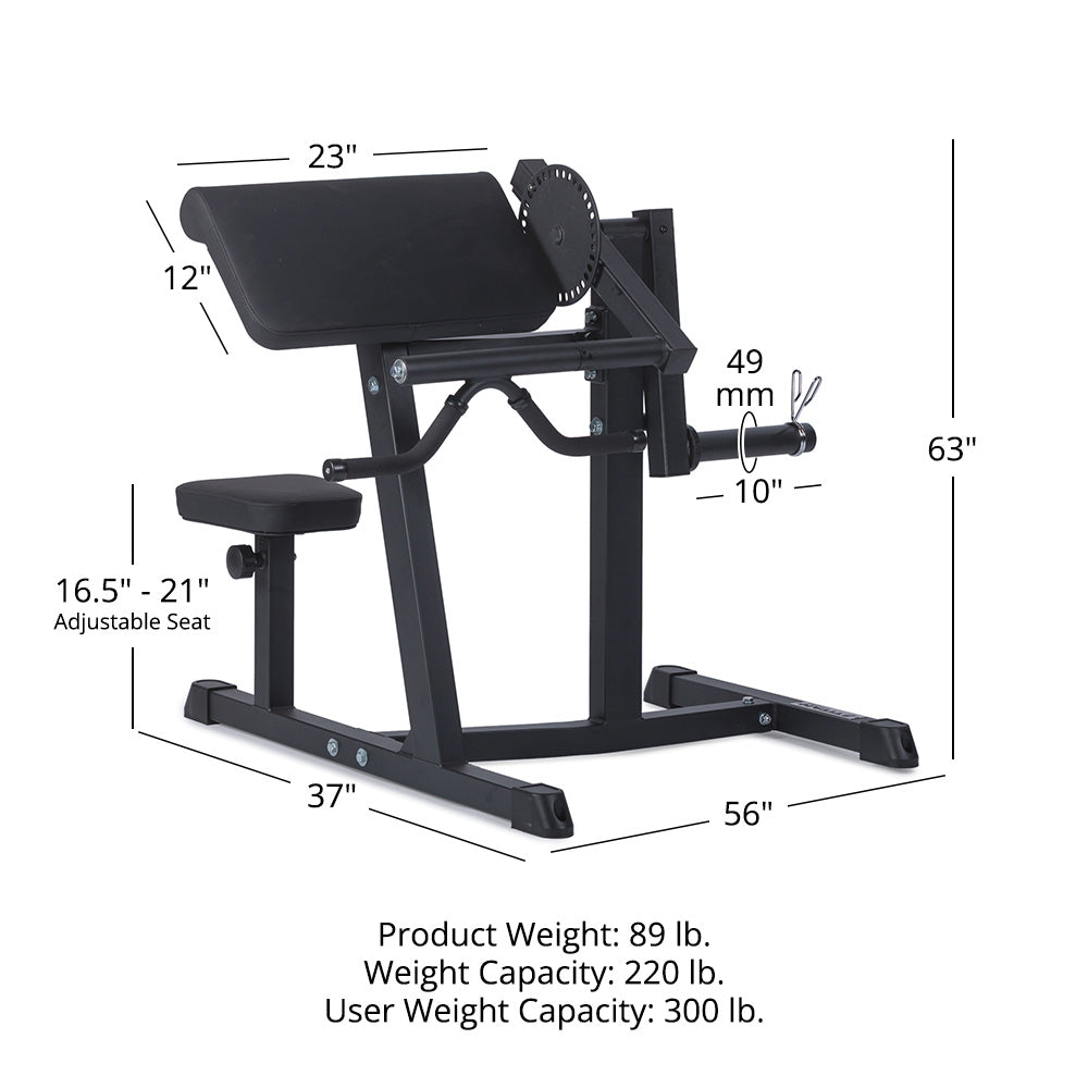 Bicep Tricep Curl Machine