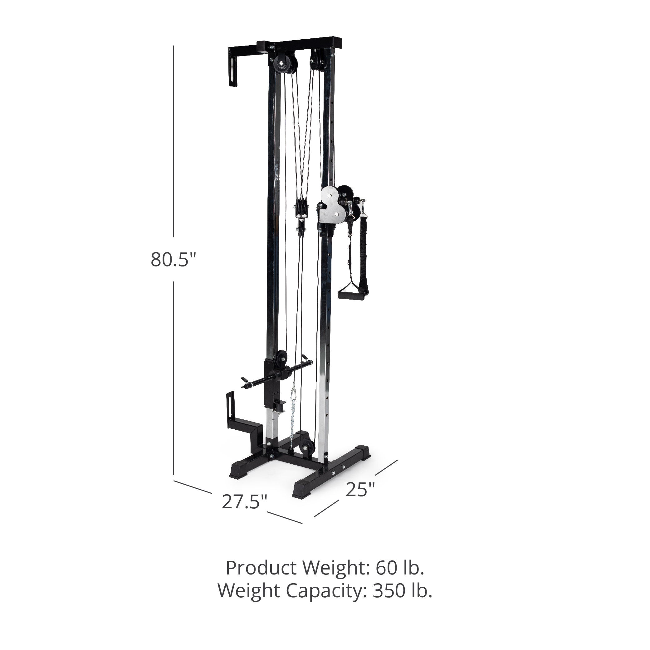 Titan Fitness Wall Mounted Pulley Tower V3 - Thumbnail 4