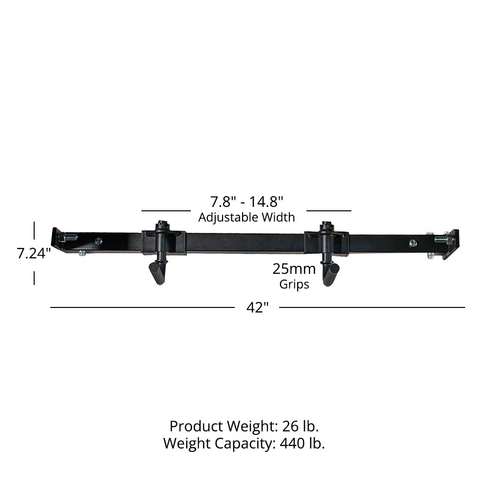 Adjustable Handle Pull Up Bar Rack Mounted Titan Fitness