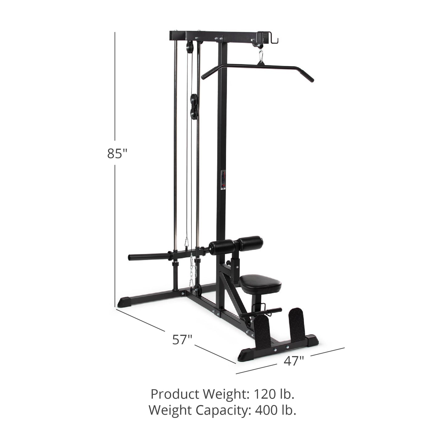 Scratch and Dent, Plate Loadable Lat Tower | v2 - view 13