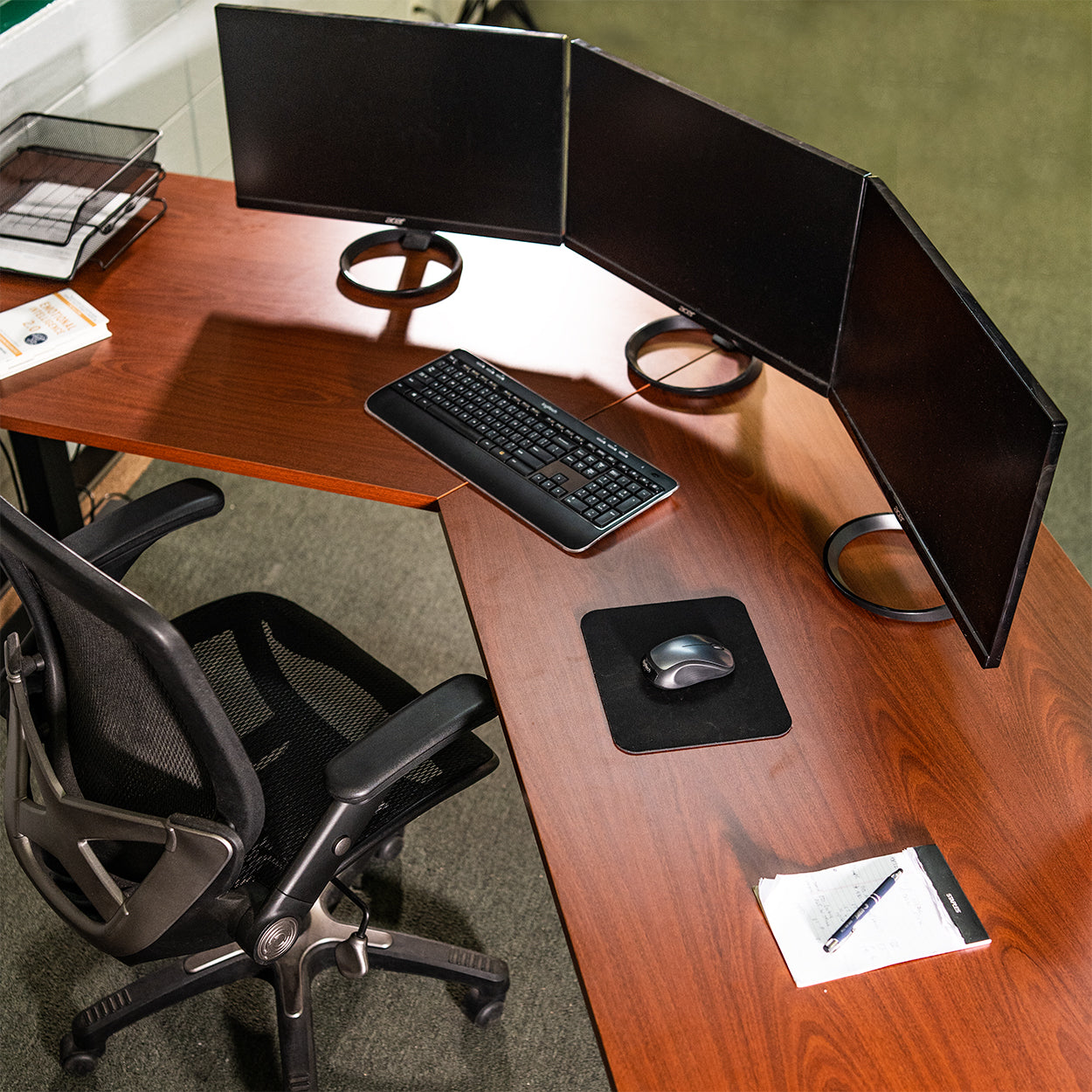 74" Electric Adjustable L-Shaped Desk With Wood Desktop - view 4