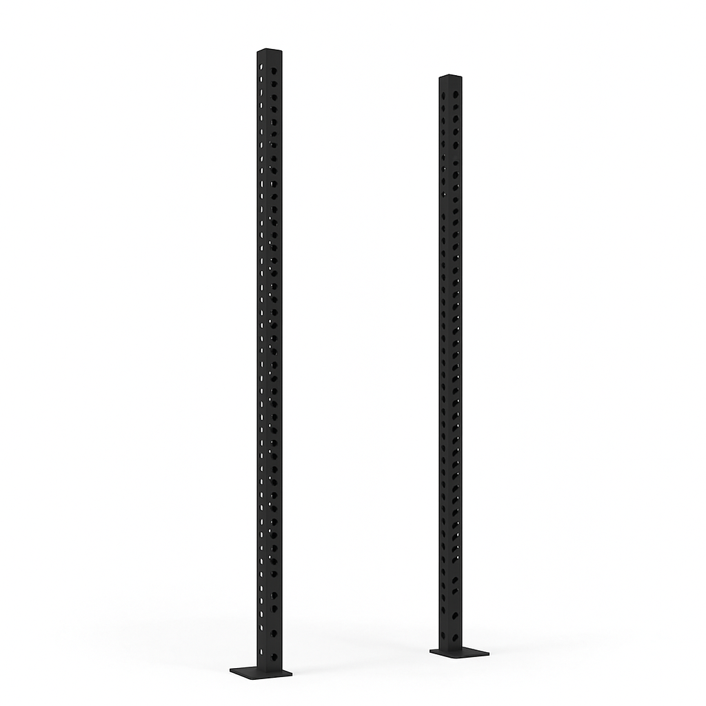 Scratch and Dent, Titan Series Black Bolt Down Uprights | 2 Pack - view 1