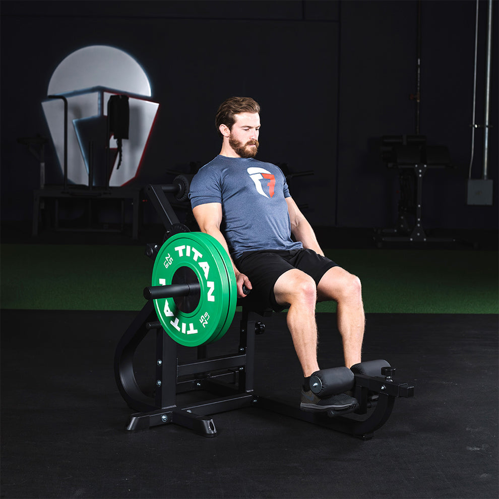 Extending Ab Machine Seated Ab & Back Extension Machine | Titan Fitness