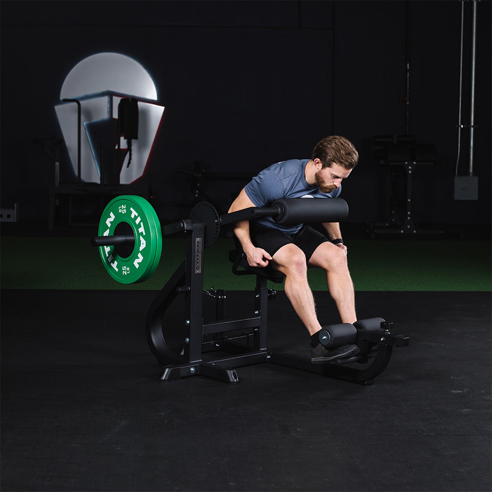 Extending Ab Machine Seated Ab & Back Extension Machine | Titan Fitness