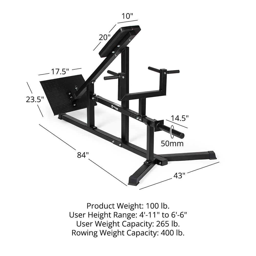 Chest Support T-Bar Row Machine