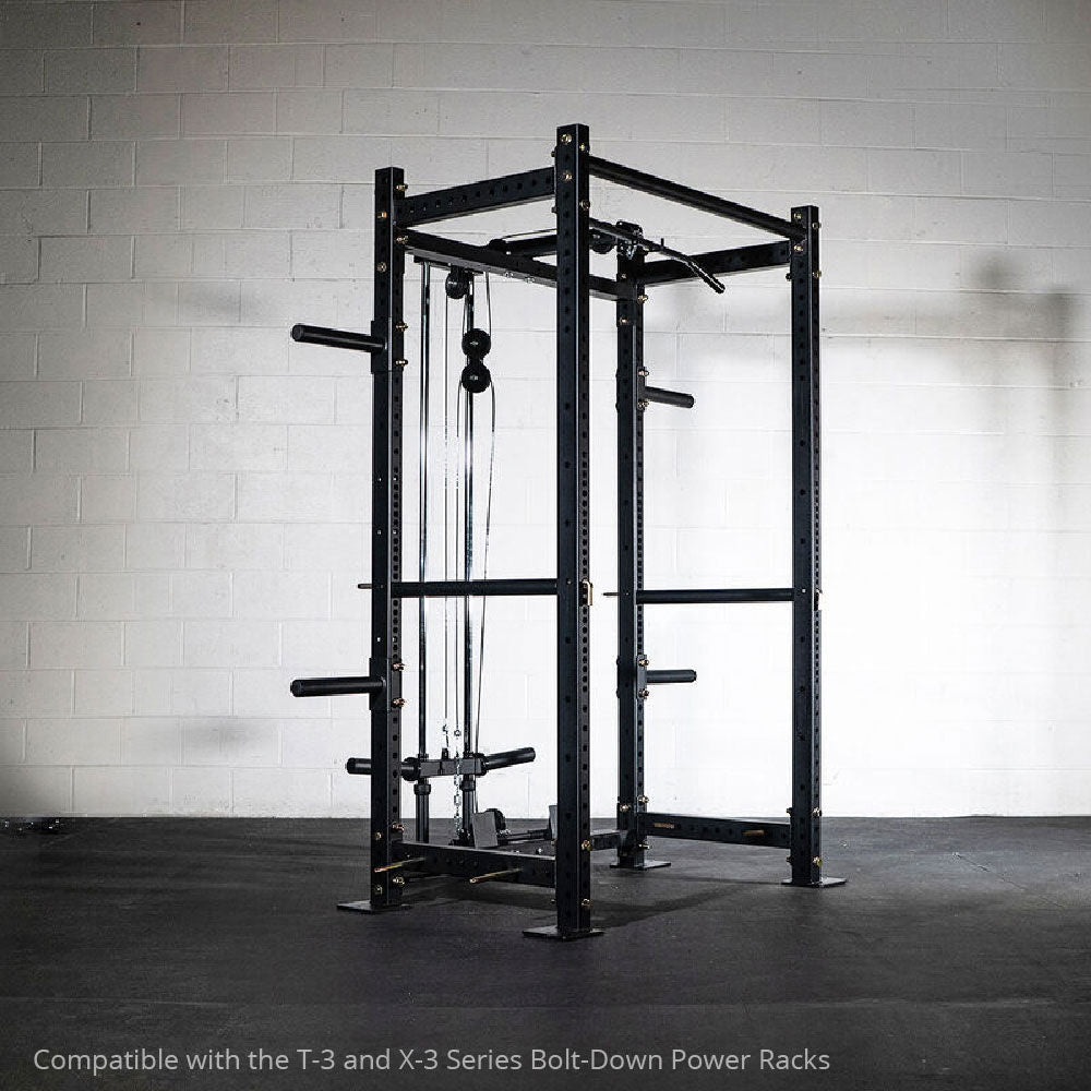 Lat Tower Rack Attachment – T-3 and X-3 Series Bolt Down Power Racks - Rack Height: Short - view 2