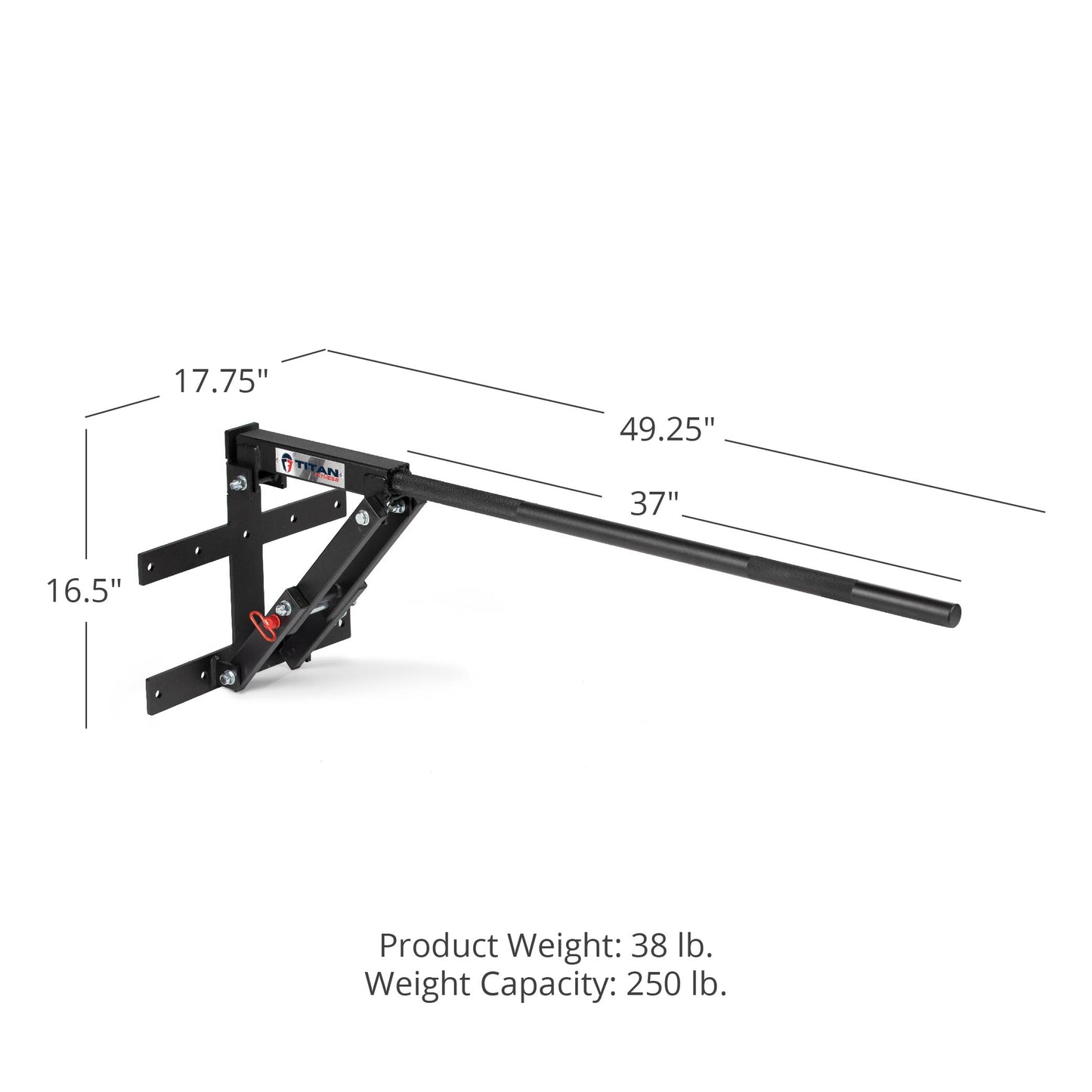 Wall-Mount Pop-Out Pull-Up Bar - view 8