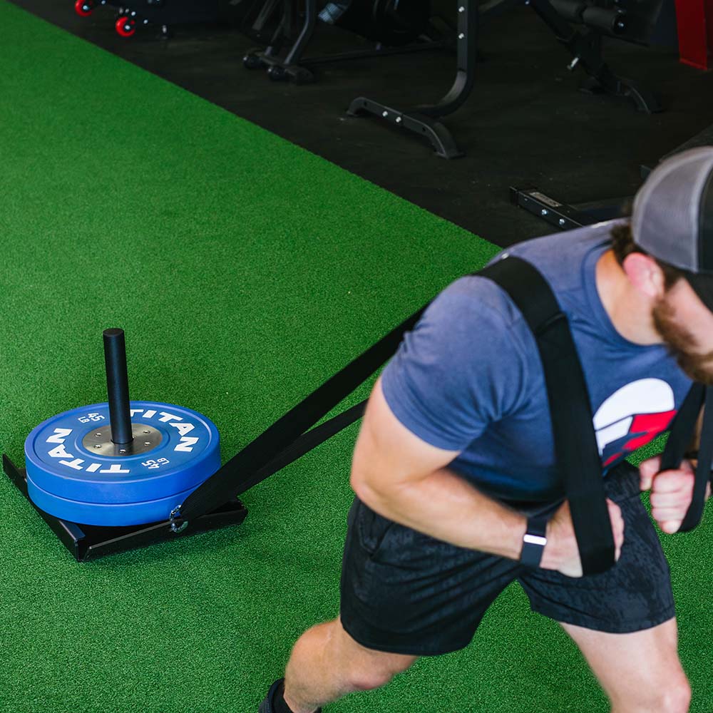 Power Drag Sled with Leash Titan Fitness