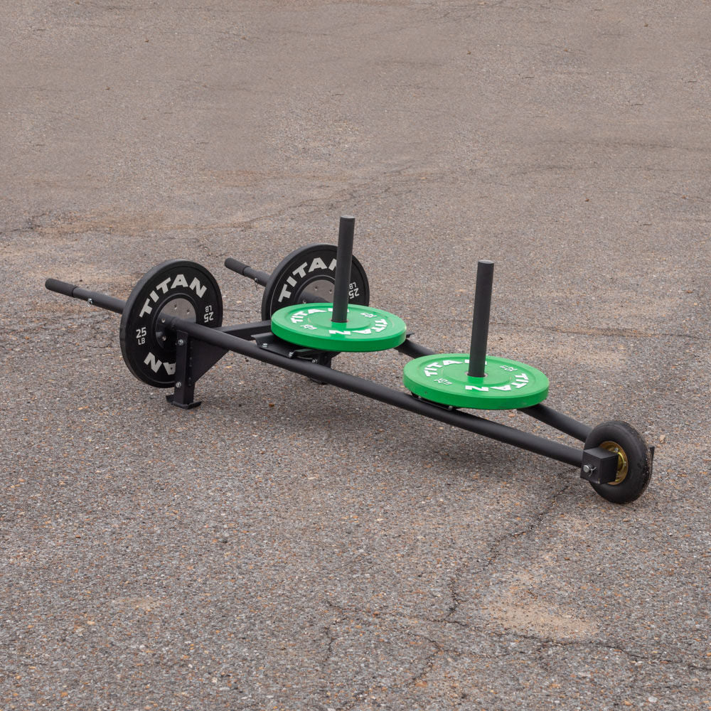 Plate Loaded Weighted Wheelbarrow Titan Fitness