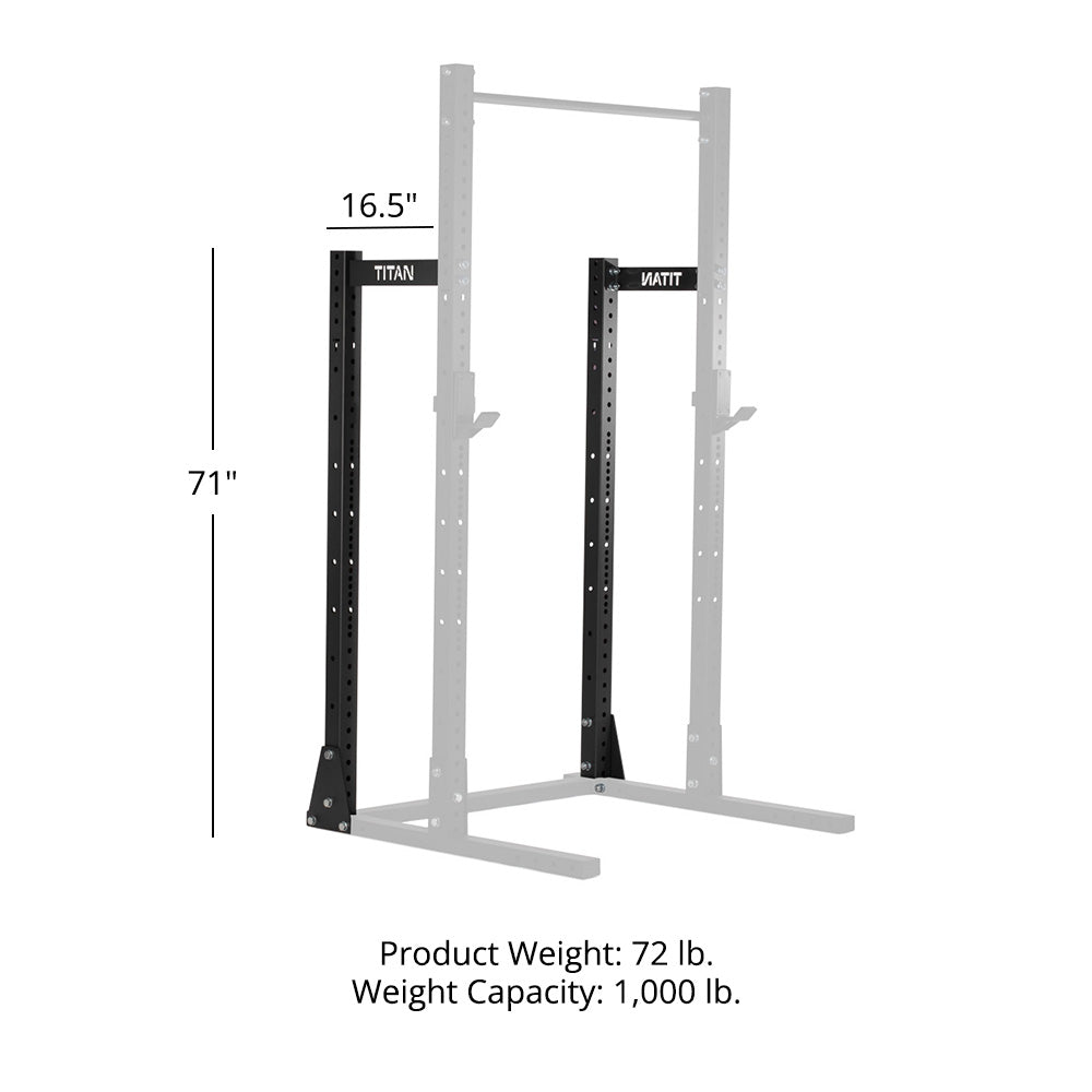 X-3 Series Half Rack Conversion Kit | No Weight Plate Holders - view 9