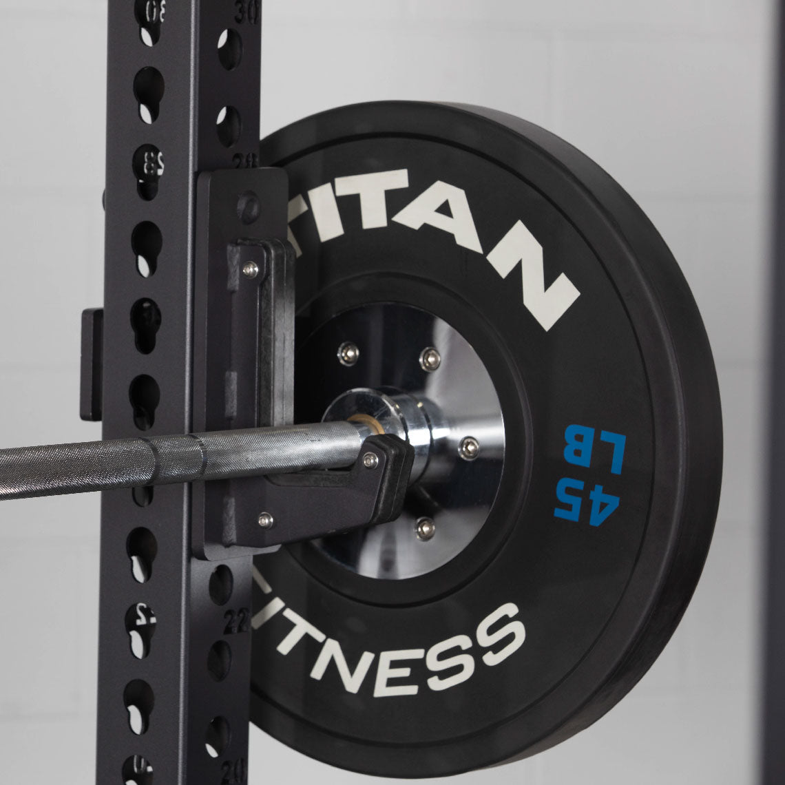 TITAN Series Power Rack - Included: (2) Sandwich J-Hooks with UHMW Plastic | Black / 2” Fat Pull-Up Bar / Sandwich J-Hooks - view 33