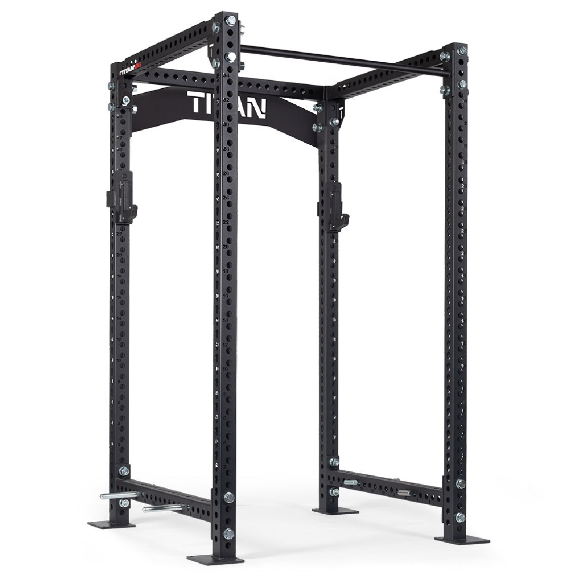 TITAN Series Power Rack | Black / Crossmember Nameplate / Sandwich J-Hooks - view 140