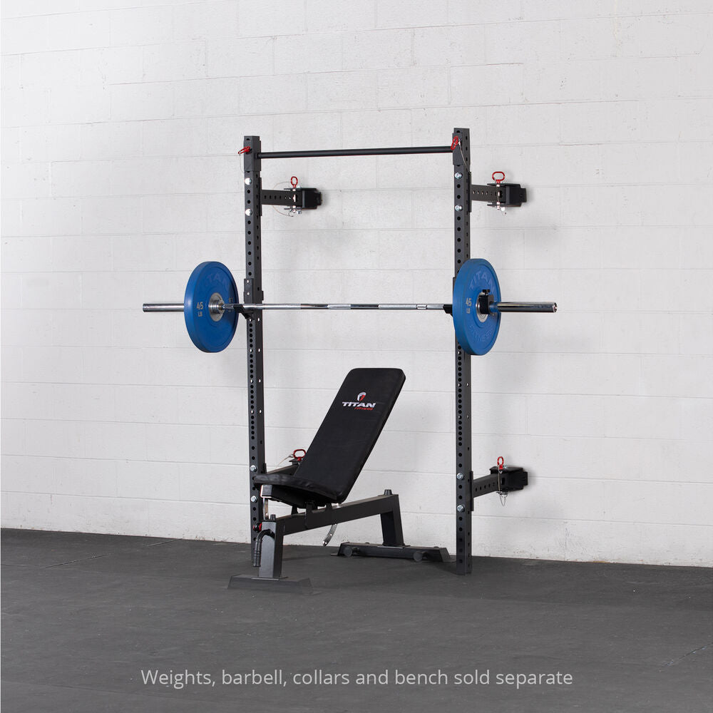 Bench Press Folding Wall Mounted Weight Rack T-3 Series Folding