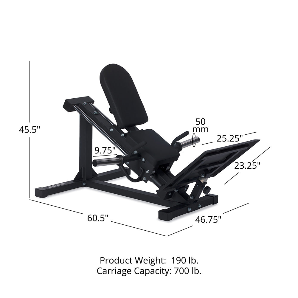 Plate-Loaded Linear Hack Squat Machine - view 12