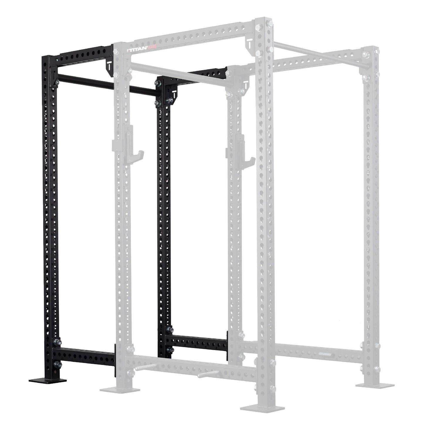 TITAN Series 24" Extension Kit - Extension Color: Black - Extension Height: 90" - Crossmember: 2" Fat Pull-Up Bar | Black / 90" / 2" Fat Pull-Up Bar - view 14