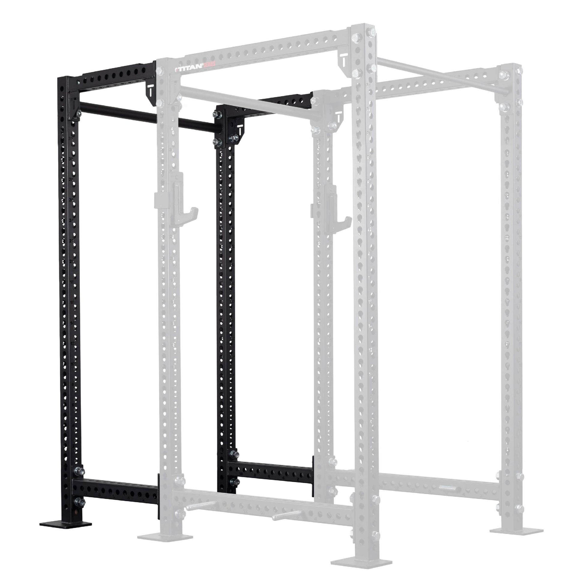 TITAN Series 24" Extension Kit - Extension Color: Black - Extension Height: 90" - Crossmember: 2" Fat Pull-Up Bar | Black / 90" / 2" Fat Pull-Up Bar