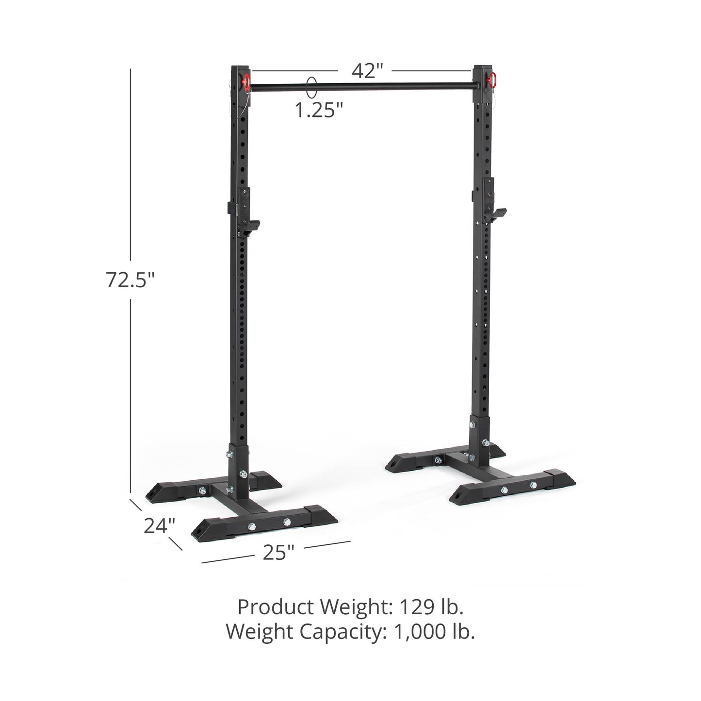 T-3 Series Independent Squat Stand | Include Pull-Up Bar - view 16