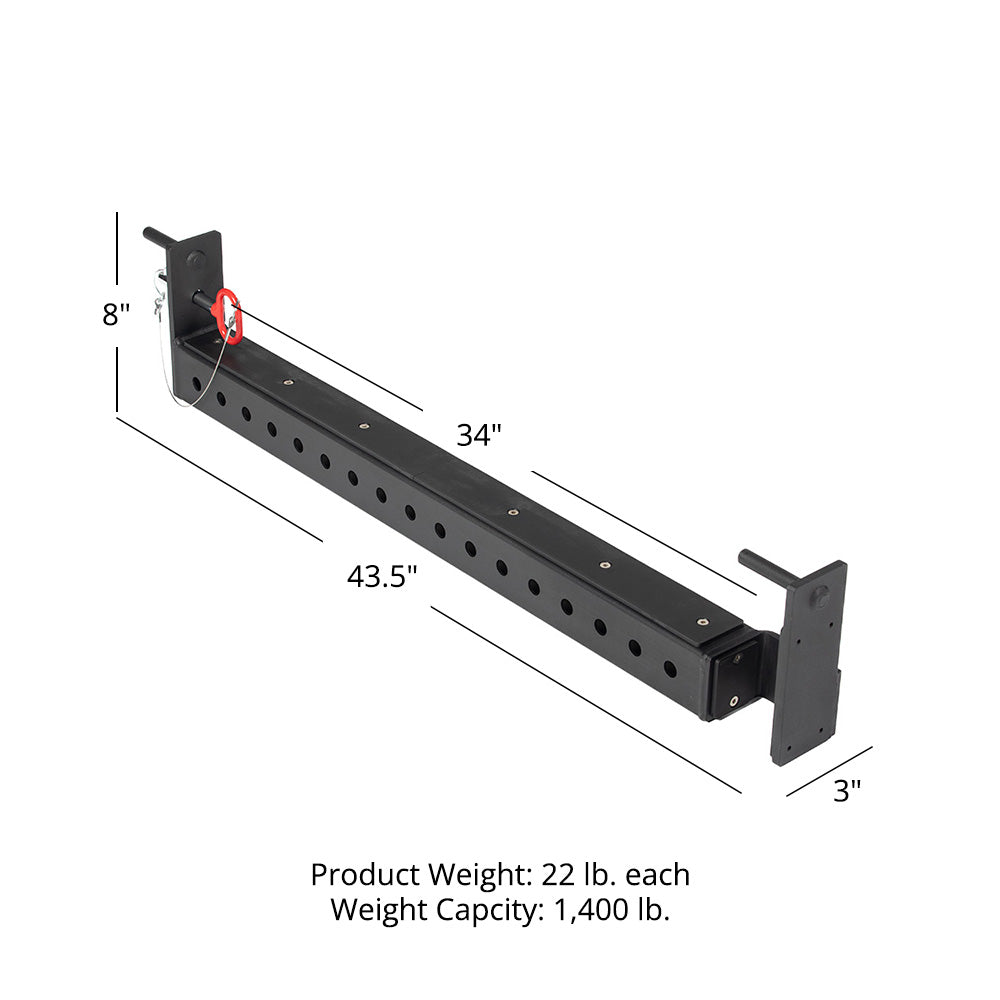 X-3 Series Flip-Down Safety Bars—36" Depth