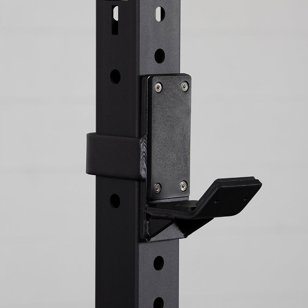 Titan Fitness X-3 Series J-Hooks, UHMW Plastic, J-Hook Style Rack Mounted, 2,600 lb Capacity, Fits 3 x 3 Tubular Steel