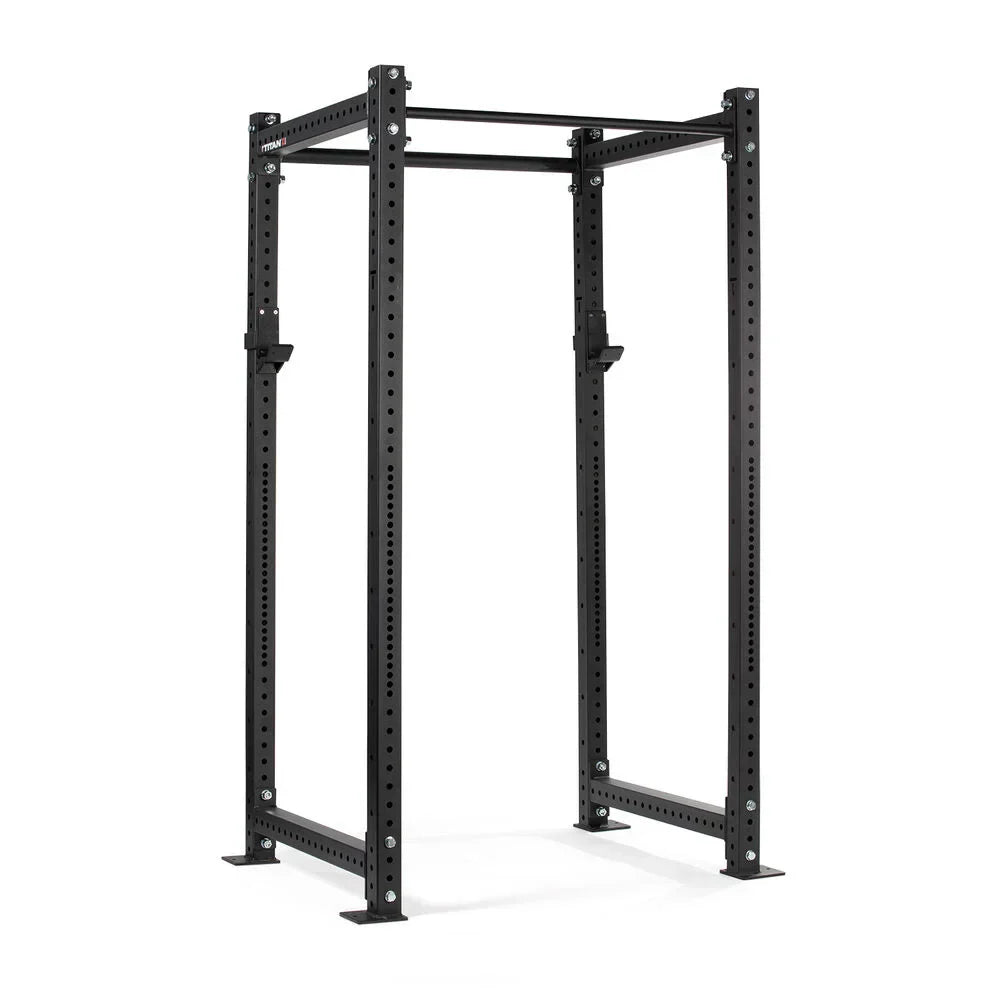 X-3 Series Bolt-Down Power Rack | Black / 4 Pack Weight Plate Holders