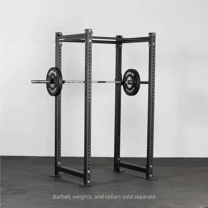 X-3 Series Bolt-Down Power Rack - Barbell, weights, and collars sold separate | Black / No Weight Plate Holders - view 3