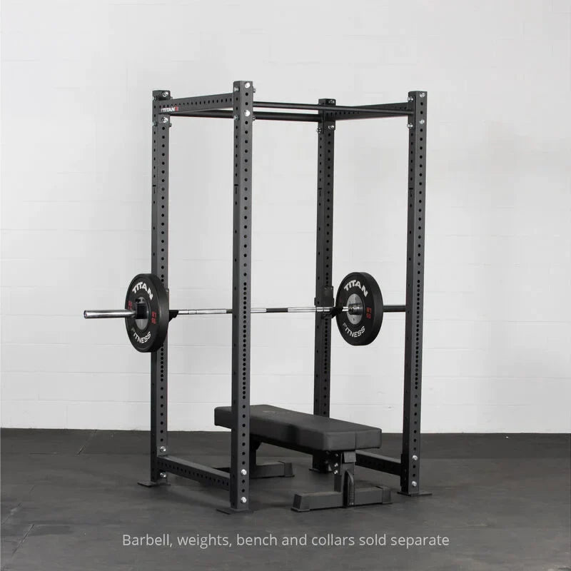 X-3 Series Bolt-Down Power Rack - Barbell, bench, weights, and collars sold separate | Black / No Weight Plate Holders
