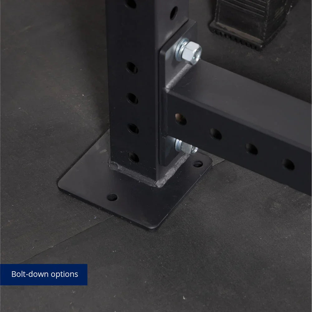X-3 Series Bolt-Down Power Rack - Bolt-down options | Black / 4 Pack Weight Plate Holders - view 78