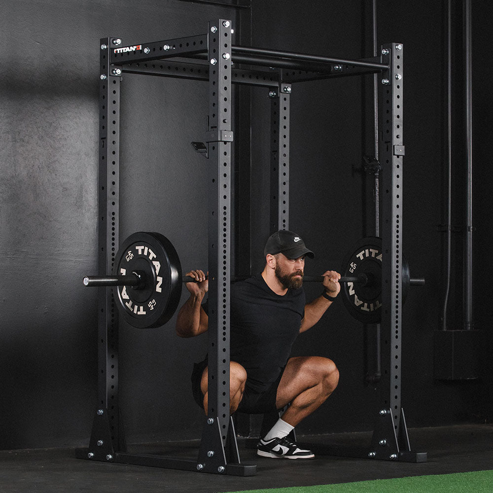 X-3 Series Flat Foot Power Rack | 82in / No Weight Plate Holders