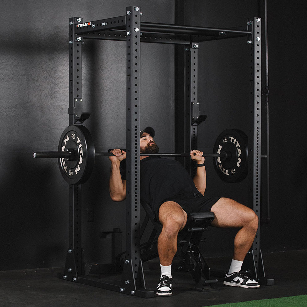 X-3 Series Flat Foot Power Rack | Titan Fitness